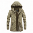 Men's Fleece-Lined Parka Jacket Hooded