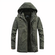 Men's Fleece-Lined Parka Jacket Hooded