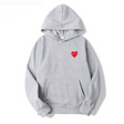 Men's Heart Graphic Hoodie Fleece Pullover