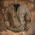 Men's Cable Knit Sweater Quarter Zip
