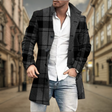 Men's Wool Trench Coat Stand Collar