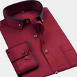 Men's Button-Down Dress Shirt Contrast Collar