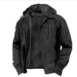 Men's Fleece Lined Hooded Jacket Zip Front