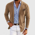 Men's Knit Blazer Cardigan Notch Lapel