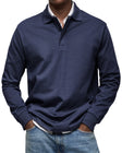 Men's Long Sleeve Polo Shirt Classic Fit