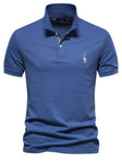 Men's Slim Fit Pique Polo Shirt Embroidered Logo