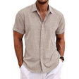 Men's Linen Short Sleeve Shirt Relaxed Fit