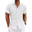 Men's Linen Short Sleeve Shirt Relaxed Fit