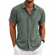 Men's Linen Short Sleeve Shirt Relaxed Fit