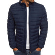 Men's Puffer Jacket Quilted Stand Collar