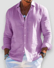 Men's Linen Shirt Long Sleeve