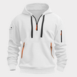 Men's Quarter Zip Hoodie Cargo Pockets