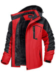 Men's Waterproof Parka Fleece Lined Hood
