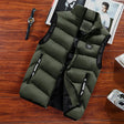 Men's Puffer Vest Zip Pockets