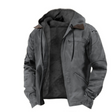 Men's Fleece Lined Hooded Jacket Zip Front