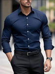 Classic Breathable Long-Sleeve Shirt Men