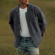 Men's Wool Blazer Jacket Patch Pockets