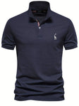 Men's Slim Fit Pique Polo Shirt Embroidered Logo