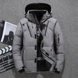 Men's Puffer Jacket Hooded Multi-Pocket