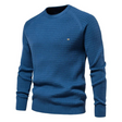 Men's Waffle Knit Sweater Crew Neck