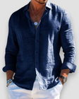 Men's Linen Shirt Long Sleeve