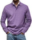 Men's Long Sleeve Polo Shirt Classic Fit