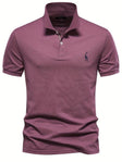 Men's Slim Fit Pique Polo Shirt Embroidered Logo