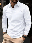 Men's Long Sleeve Polo Shirt Tailored Fit