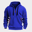 Men's Quarter Zip Hoodie Cargo Pockets