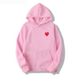 Men's Heart Graphic Hoodie Fleece Pullover