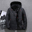 Men's Puffer Jacket Hooded Multi-Pocket