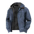 Men's Fleece Lined Hooded Jacket Zip Front