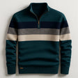 Harold | Classic Striped Quarter-Zip Sweater