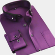 Men's Button-Down Dress Shirt Contrast Collar