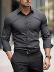 Classic Breathable Long-Sleeve Shirt Men