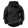 Marcus | Rugged Half-Zip Pocket Hoodie
