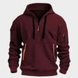 Men's Quarter Zip Hoodie Cargo Pockets