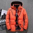 Men's Puffer Jacket Hooded Multi-Pocket