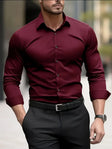 Classic Breathable Long-Sleeve Shirt Men