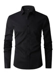 Classic Slim Fit Button-Up Shirt Men