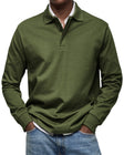 Men's Long Sleeve Polo Shirt Classic Fit
