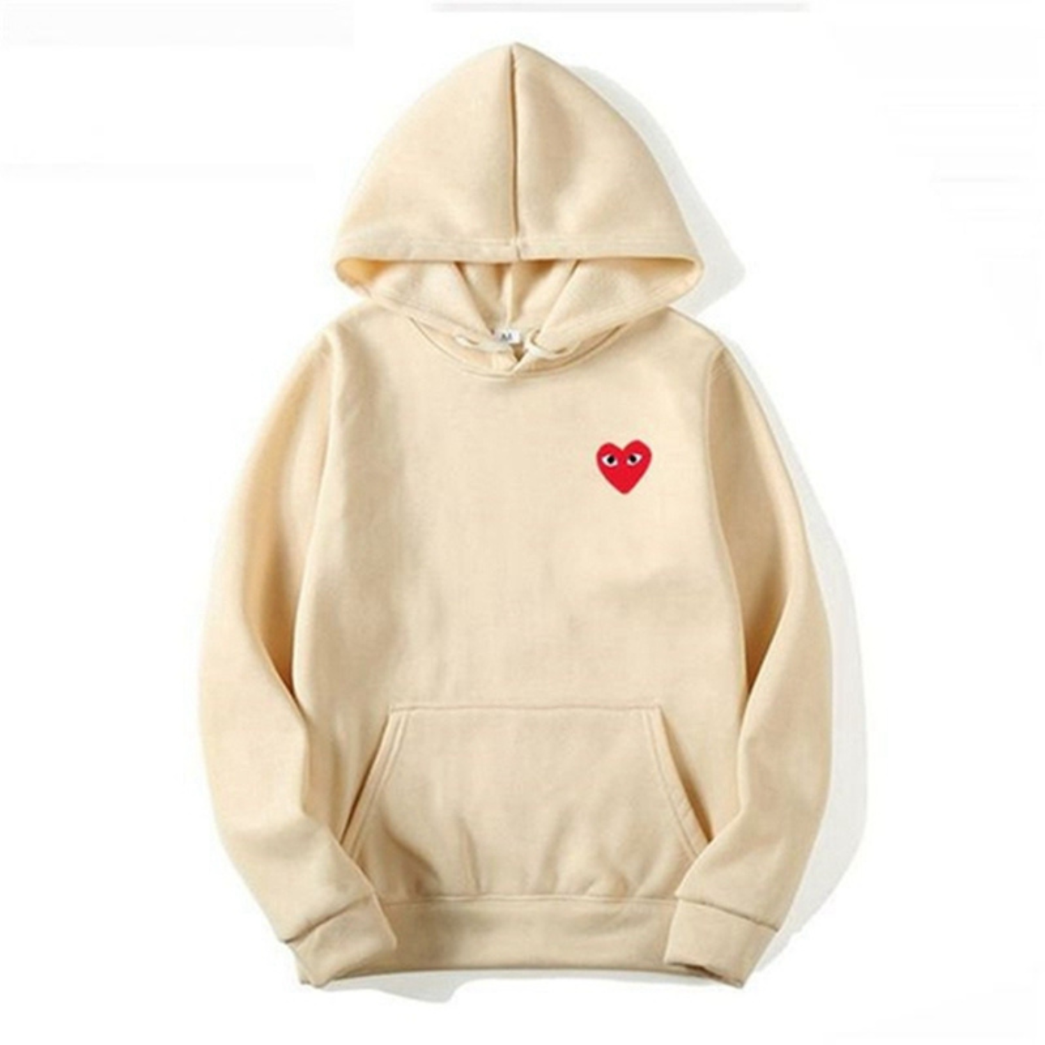 Men's Cotton Hoodie with Ribbed Cuffs