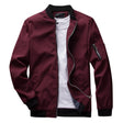 Men's Bomber Jacket Zip Pockets