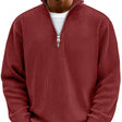 Marcus | Modern Ribbed Quarter-Zip Sweater