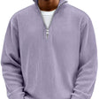 Marcus | Modern Ribbed Quarter-Zip Sweater