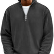Marcus | Modern Ribbed Quarter-Zip Sweater