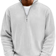 Marcus | Modern Ribbed Quarter-Zip Sweater