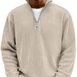 Marcus | Modern Ribbed Quarter-Zip Sweater