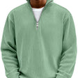 Marcus | Modern Ribbed Quarter-Zip Sweater