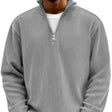 Marcus | Modern Ribbed Quarter-Zip Sweater